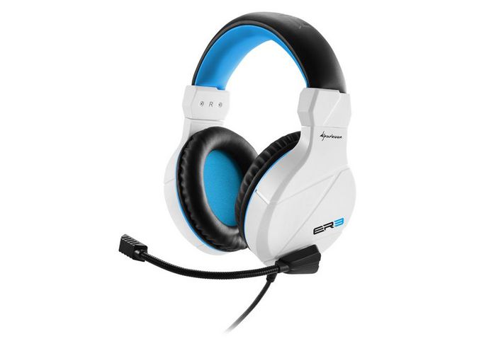 Sharkoon Rush Er3 Headset Wired Head-Band Gaming Black, Blue, White - W128259230