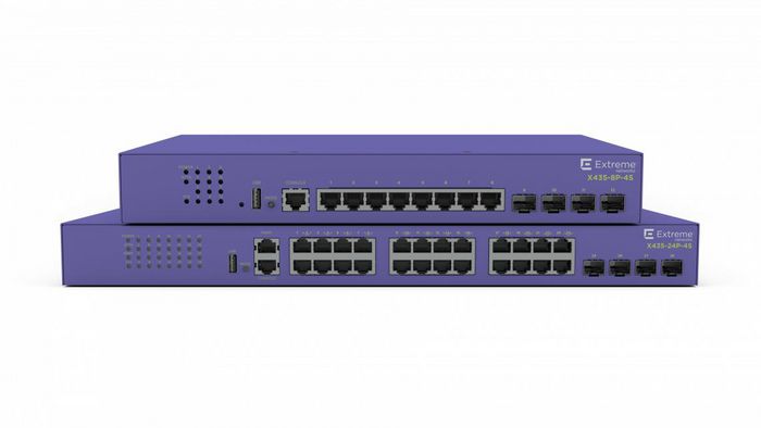 Extreme Networks Extremeswitching X435 Managed Gigabit Ethernet (10/100/1000) Power Over Ethernet (Poe) 1U Violet - W128259851