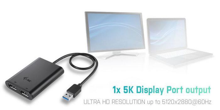 i-tec Usb 3.0 / Usb-C Dual 4K Dp Video Adapter - W128259928
