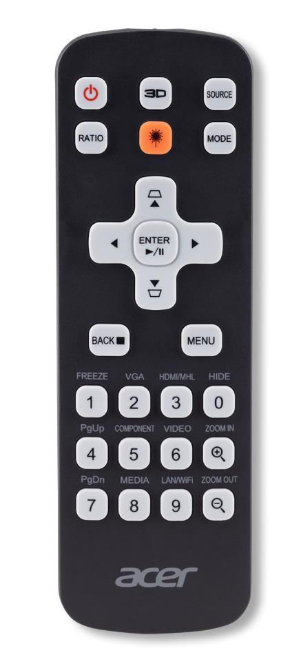 Acer Remote Control Ir Wireless Universal Press Buttons - W128260422