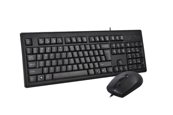 A4Tech Krs-8372 Keyboard Mouse Included Usb Qwerty English Black - W128260981