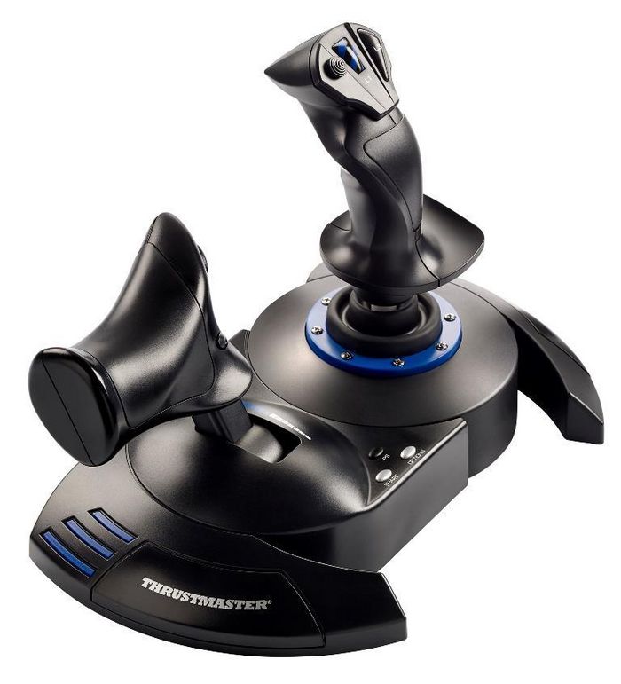 Thrustmaster T.Flight Hotas 4 Black, Blue Usb 2.0 Joystick Digital Pc, Playstation 4 - W128262099