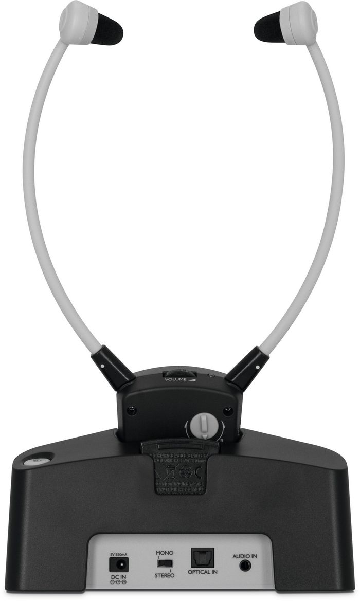 Technisat Stereoman Isi 2-V2 Headset Wireless Neck-Band Tv Charging Stand Black - W128262582