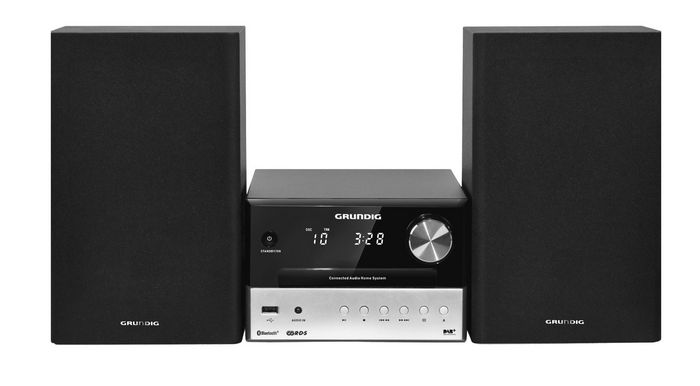 Grundig Cms 3000 Bt Dab+ Home Audio Micro System 30 W Black, Silver - W128262609