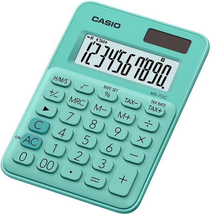 Casio Ms-7Uc Calculator Desktop Display Green - W128262845