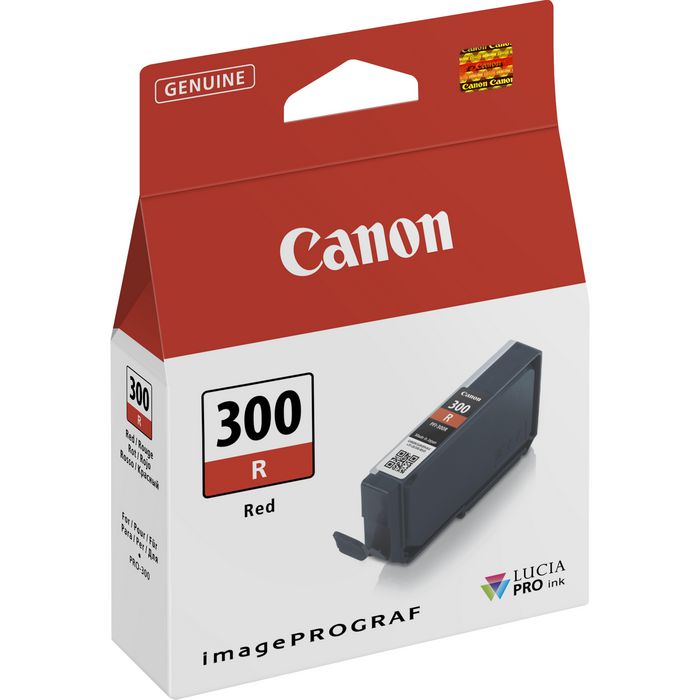 Canon Pfi-300R Red Ink Cartridge - W128263115