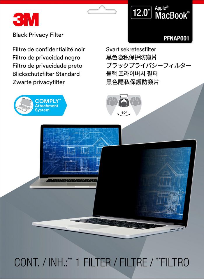 3M Privacy Filter For 12" Apple Macbook - W128263653