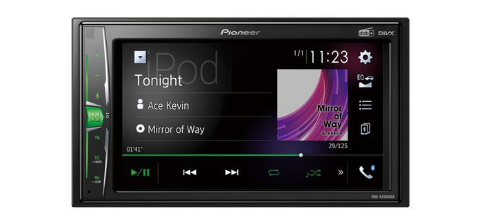 Pioneer Car Media Receiver Black Bluetooth - W128263652