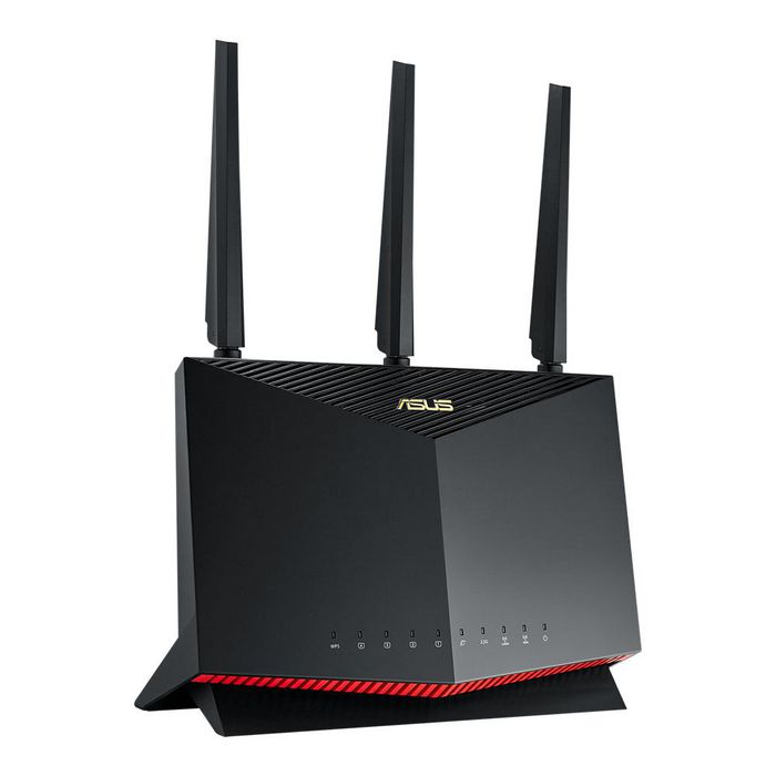 Asus -Ax86U Wireless Router Gigabit Ethernet Dual-Band (2.4 Ghz / 5 Ghz) 4G Black, Red - W128269148