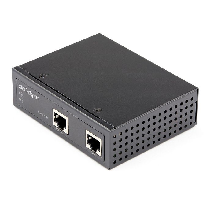 StarTech.com Industrial Gigabit Ethernet Poe Injector - 30W 802.3At Poe+ Midspan 48V-56Vdc Din Rail Power Over Ethernet Injector Adapter - -40C To +75C Cameras/Sensors/Wifi Access - W128265734