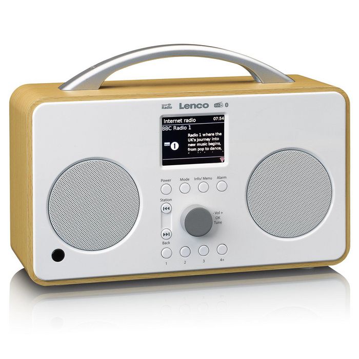 Lenco Pir-645Wh Radio Portable Digital White, Wood - W128277701