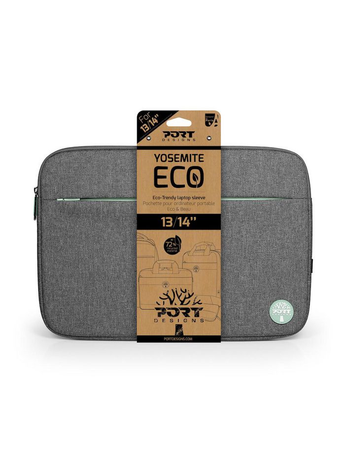 Port Designs Yosemite Eco Notebook Case 35.6 Cm (14") Sleeve Case Grey - W128266192