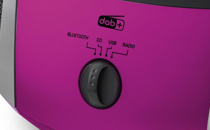 Grundig Grb 4000 Bt Digital 3 W Black, Pink, Silver - W128266751