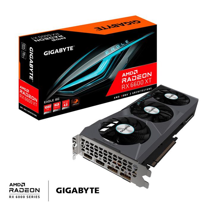 Gigabyte Radeon Rx 6600 Xt Eagle 8G Amd 8 Gb Gddr6 - W128269100