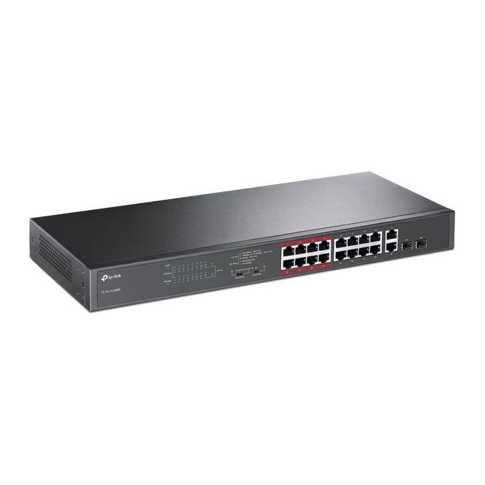 TP-Link 16-Port 10/100Mbps + 2-Port Gigabit Unmanaged Poe Switch - W128269613