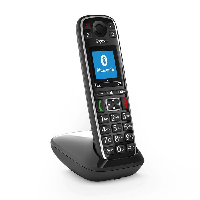 Gigaset E720 Analog/Dect Telephone Caller Id Black - W128270111