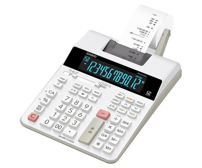 Casio Calculator Desktop Printing Black, White - W128270426