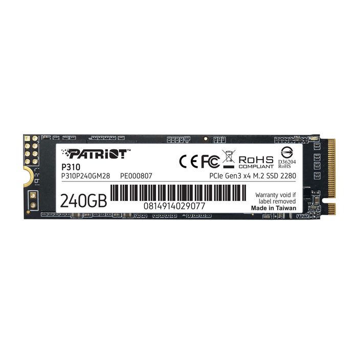 Patriot Memory P310 M.2 240 Gb Pci Express 3.0 Nvme - W128270887
