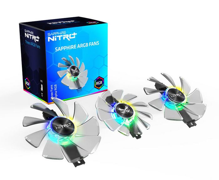 Sapphire Computer Cooling System Graphics Card Fan 9.5 Cm Transparent - W128273213