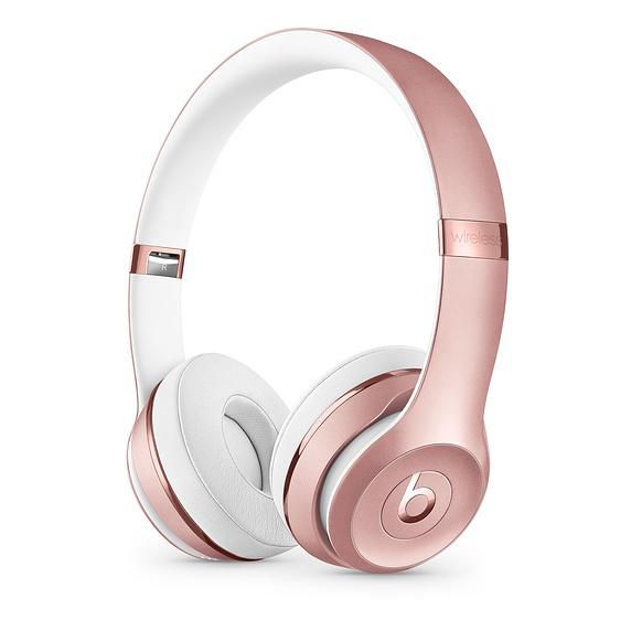 Apple Solo 3 Headphones Wireless Head-Band Music Micro-Usb Bluetooth Rose Gold - W128273399