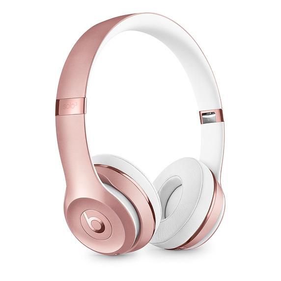 Apple Solo 3 Headphones Wireless Head-Band Music Micro-Usb Bluetooth Rose Gold - W128273399