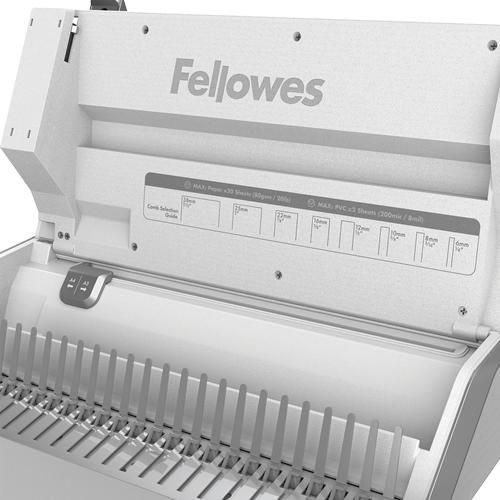 Fellowes Lowes Lyra 3 In 1 Binding Centre Dd 300 Sheets Grey, White - W128274280