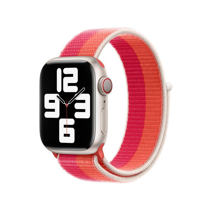 Apple Smart Wearable Accessories Band Orange, Red, White Nylon - W128275716