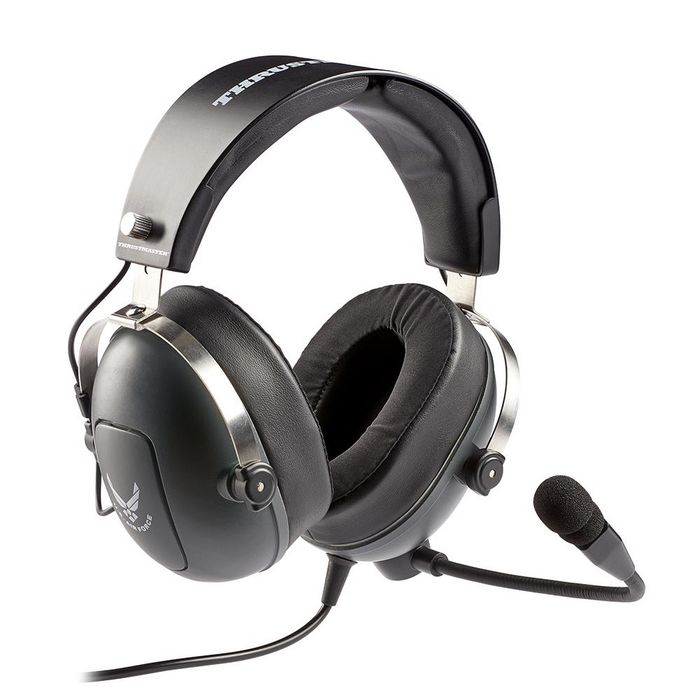 Thrustmaster T.Flight U.S. Air Force Headphones Wired Head-Band Aviation/Air Traffic Control Black, Grey - W128275925