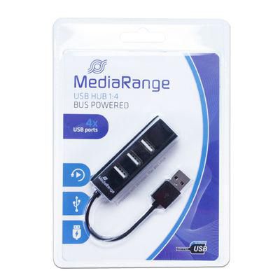 MediaRange Interface Hub 480 Mbit/S Black - W128276586