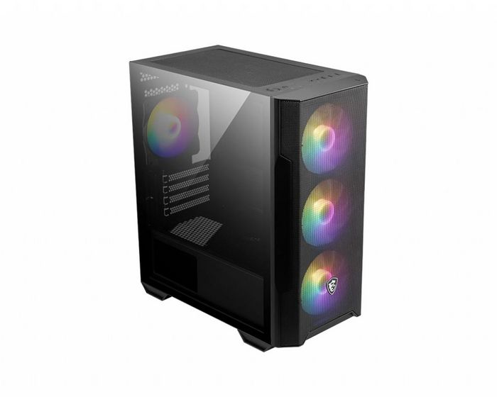 MSI Computer Case Midi Tower Black, Transparent - W128277185