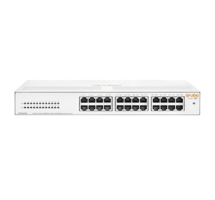 Hewlett Packard Enterprise Aruba Instant On 1430 24G Unmanaged L2 Gigabit Ethernet (10/100/1000) 1U White - W128277498