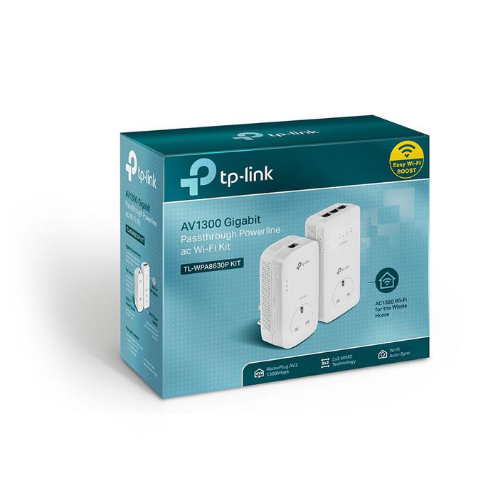 TP-Link Tl-Wpa8630P Kit 1200 Mbit/S Ethernet Lan Wi-Fi White - W128277569