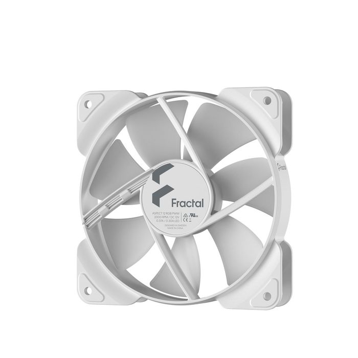 Fractal Design Aspect 12 Rgb Pwm Computer Case Fan 12 Cm White 1 Pc(S) - W128278370