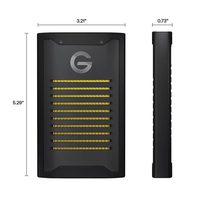 G-Technology Armorlock 2000 Gb Black, Yellow - W128278788