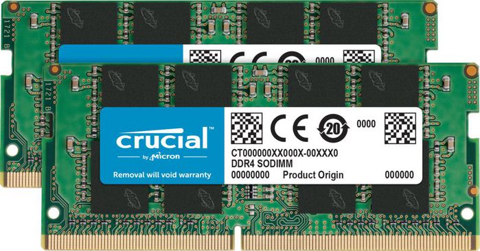 Crucial CT2K16G4DFRA32A 32GB（16GB×2）DDR4 CT2K16G4SFRA32A, Crucial 32GB Kit (2 x 16GB) DDR4-3200 SODIMM