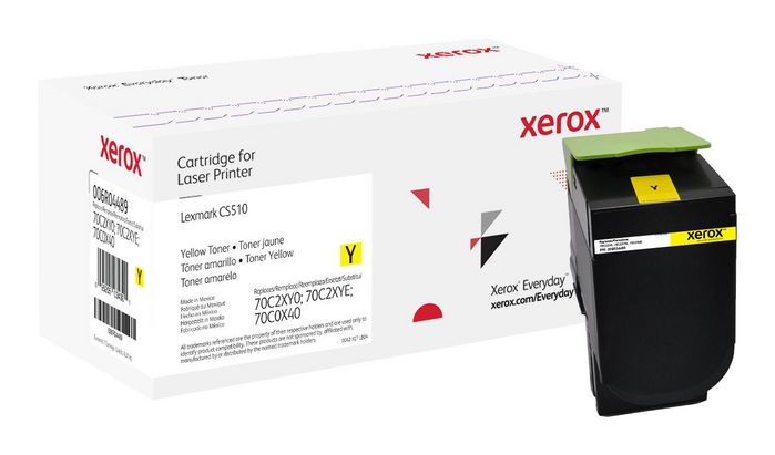 Xerox Everyday Yellow Toner Compatible With Lexmark 70C2Xy0; 70C2Xye; 70C0X40 - W128280042