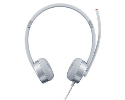 Lenovo 100 Stereo Analogue Headset Office/Call Center Silver - W128280760