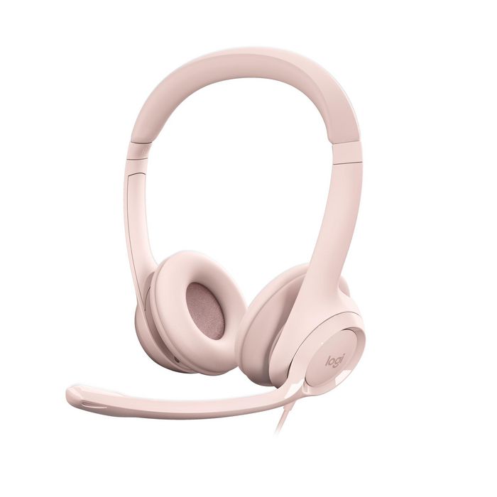 Logitech H390 Headset Wired Head-Band Office/Call Center Usb Type-A Pink - W128280965