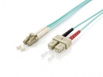 Equip Lc/Sc Fiber Optic Patch Cable, Om3, 1.0M - W128281207