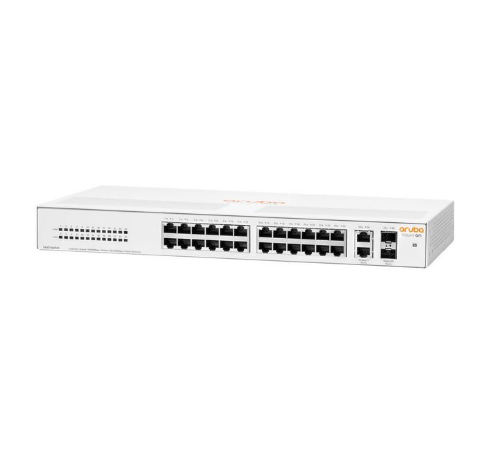 Hewlett Packard Enterprise Aruba Instant On 1430 26G 2Sfp Unmanaged L2 Gigabit Ethernet (10/100/1000) 1U White - W128281220