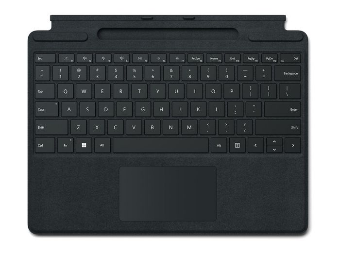 Microsoft Surface Pro Signature Keyboard Black Microsoft Cover Port Qwerty Spanish - W128283597