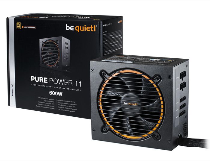 be quiet! Pure Power 11 600W Cm Power Supply Unit 20+4 Pin Atx Atx Black - W128252047