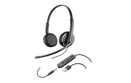 Fujitsu Plantronics Blackwire 325 Headset Wired Head-Band Office/Call Center Black - W128252355