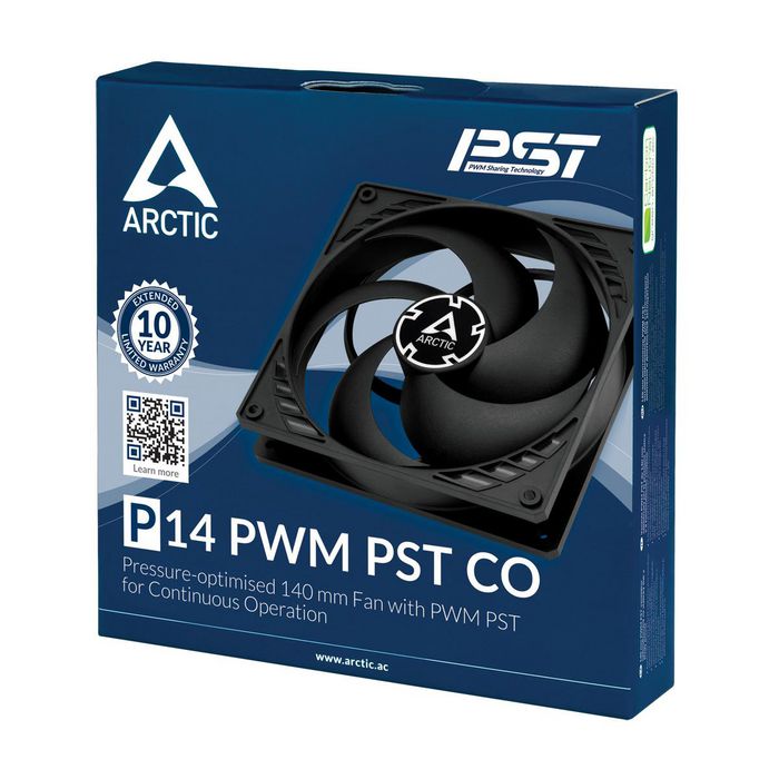 Arctic P14 Pwm Pst Co Pressure-Optimised 140 Mm Fan With Pwm Pst For Continuous Operation - W128252523