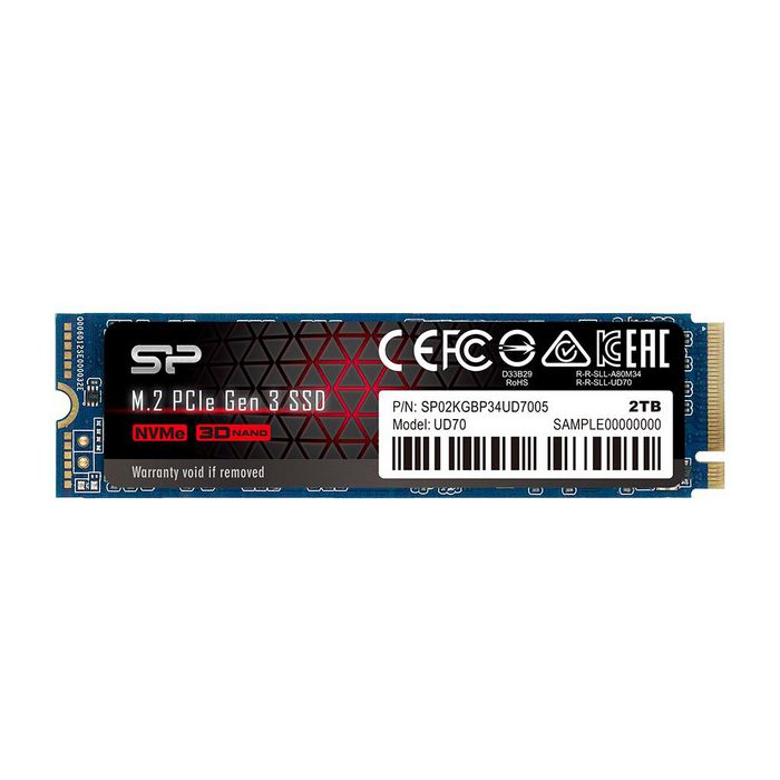 Silicon Power Internal Solid State Drive M.2 2000 Gb Pci Express 3.0 Qlc 3D Nand Nvme - W128252538
