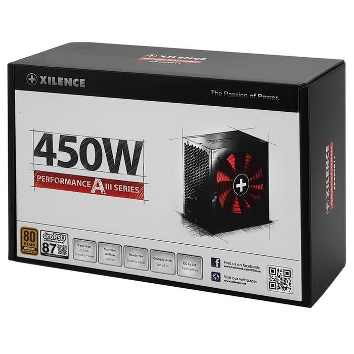 Xilence Performance A+ Iii Serie Power Supply Unit 450 W 20+4 Pin Atx Atx Black - W128252637