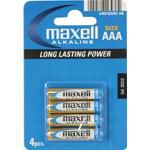 Maxell Battery Alkaline Lr-03 Aaa 4-Pack Single-Use Battery - W128252748