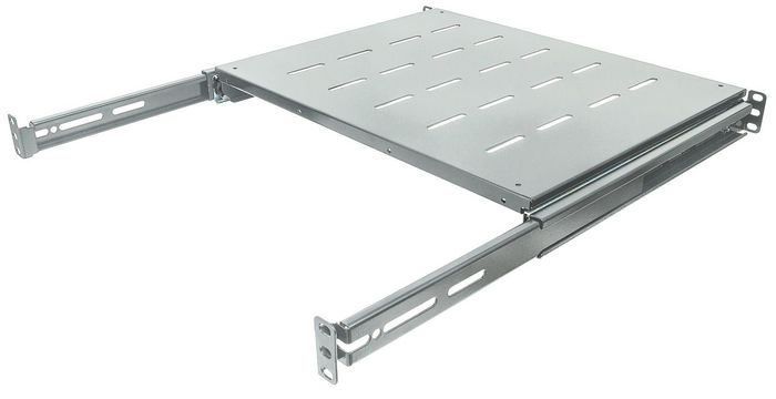 Intellinet 19" Sliding Shelf, 1U, For 600 To 800Mm Depth Cabinets & Racks, Shelf Depth 350Mm, Grey - W128253626