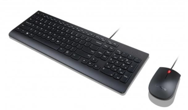 Lenovo Keyboard Mouse Included Usb Qwerty Norwegian Black - W128256210