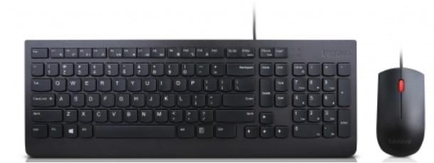 Lenovo Keyboard Mouse Included Usb Qwerty Norwegian Black - W128256210